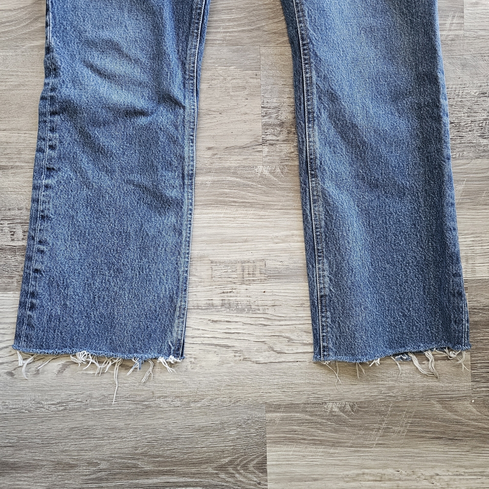 Agolde Jeans With Button Up Fly And Ram Hem Size 27 - Picture 2 of 11